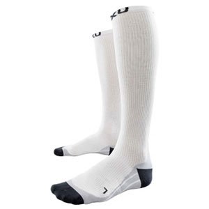2XU【UA1368e】 エリートコンプレッションソックス ホワイト S