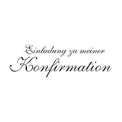 Motivstempel * Bilderstempel * Stempel *Einladung zu meiner Konfirmation * 638349