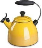 Kitchen & Housewares : Le Creuset Halo Enamel-on-Steel 1-1/2-Quart Teakettle, Dijon