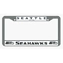 Seattle Seahawks Chrome License Plate Frame - Set of 2