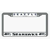 Seattle Seahawks Chrome License Plate Frame - Set of 2