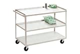 Stainless Steel Utility Cart 48x24x35 1200 Pound Capacity
