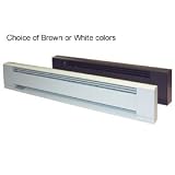 24L Architectural Style Electric Baseboard Heater 120v White
