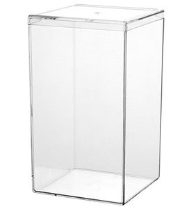 clear plastic boxes