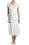 Hanro Pure Affair Cap Sleeve Long Gown (7641) M/White