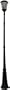 Gama Sonic GS-94S Cast Alum 6LT (13"H x 10"W) Solar Photocell Outdoor Post Light