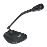 Electronics : Genius MIC-01A  (Black, desktop microphone) Allows for Internet conversation, voice presentation or recording anytime, anywhere.