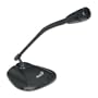 Genius MIC-01A  (Black, desktop microphone) Allows for Internet conversation, voice presentation or recording anytime, anywhere.
