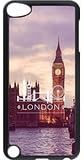 For iPod Touch 5, iPod Touch 5 Case, London Famous Hot Sale Hard PC Plastic Black Case Protective Cover for Apple iPod Touch 5 5th Generation