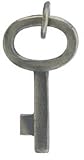 Small Antique Style Old Fashioned Key Pendant in Sterling Silver, #7620