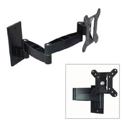 GSI High-Grade Sturdy-Steel Articulating Arm Wall Mount with Tilt and Swivel Functions - for LCD LED TV DVD Combo Blu-Ray Flat-Panel Monitors Screens Displays - Mounting Brackets Fits 15-Inch to 24-Inch Screens