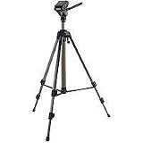 Cullmann CU2600 Universal Tripod with Three Way Pan Head & Geared Center Column, Maximum Height 61, Supports 7 lbs.