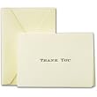 Engraved Chevalier Ecruwhite Thank You Notes