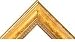 2'' Broken Gold Gesso Picture Frame Molding, 48'' Long
