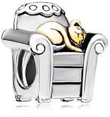 Charm Bead Cat in Comfortable Chair Pugster Charms Fits Pandora