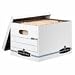 Fellowes Bankers Box Light Duty Storage/File Box - Letter, Legal - White