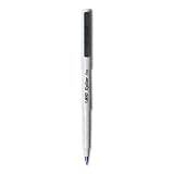 ~:~ BIC CORPORATION ~:~ Stick Roller Pen, Gray Barrel, Blue Ink, Fine Point, 0.70 mm