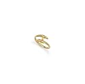 Jewelco London 9ct Solid gold hand finished double dolphin design baby Ring