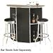 Black bar unit with chrome accents Image
