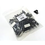 Cables to Go 43053 .68in Self-Adhesive Cable Clamp - 50 Pack (Black)