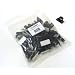 Cables to Go 43053 .68in Self-Adhesive Cable Clamp - 50 Pack (Black)