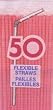 Straws - Flex/Flexible Drinking Straws - Luau - Wedding - Party - Hot Pink - 100 Flexible Straws (2 packs x 50 Each)