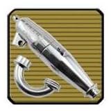 OFNA Racing Inline Pipe, Polished, Mid-Range: Jammin JP-1 by OFNA Racing