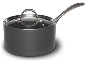 Calphalon Commercial Hard Anodized 2.5 quart Sauce Pan & Cover - Lifetime Warranty