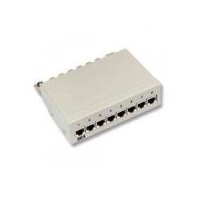 Noname CAT 5e Mini-Patchpanel, 8-Port RJ45-Buchsen geschirmt, Patchfeld, Ma�e (BxHxT):