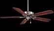 Minka Aire Brushed Nickel W Dark Walnut Blades