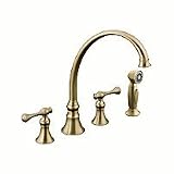 Kohler K-16109-4A Revival Kitchen Faucet, Brshd Bronze