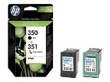 HP 350/351 - Cartouche d'impression - 1 x noir, 1 x couleur (cyan, magenta, jaune) - boîtier rigide