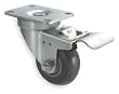 Industrial Grade 1UKA2 Swivel Caster, 4 In, 350 Lb, Polyurethane