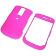 Hot Pink RUBBER FEEL Snap-On Cover Hard Case Cell Phone Protector for Motion Blackberry Bold 9000