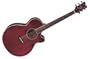 Dean Performer Mini Jumbo Acoustic-Electric Cutaway Guitar with Tuner Preamp Trans Red