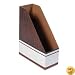 Bankers Box 07223 Open Back Woodgrain Corrugated Magazine File, 12/Carton