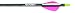 Allen Company Shrink Fletch System Solid Color Vanes, Black Tube (Pack of 3)