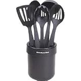 KitchenAid KAT560OB Cooks Series Ceramic Crock With Tools Set, Black