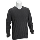 adidas - adidas ClimaLite V-Neck Argyle Textured Sweater