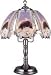 23.5h Glass Eagle and Wolf Theme Touch Lamp
