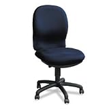 Ambition Pushbutton High Back Swivel/Tilt Chair, Blue