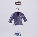 Police Officer Gear With Jacket Hat & Squad Car Christmas Ornament #H3785