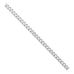 Mens Sterling Silver 18 Inch Curb Chain - Width 6mm by Triniti Jewellery