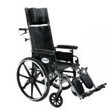 Drive Medical Viper Plus Reclining 18 Inches Flip Back & Adjustable Height Full Arms - 1 ea
