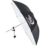 Photogenic 45 Eclipse Plus Umbrella, Removable Black Cover, with Reflective Silver Backing and Internal White Satin Panel.