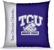 Texas Christian Horned Frogs 27X27 Vertical Stitch Pillow - College Athletics NCAA