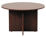 Boss N123-C Wood Laminate Round Conference Table in Cherry