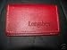 Longaberger Red Leather Credit Business Card Holder NEW