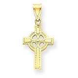 Genuine IceCarats Designer Jewelry Gift 14K Celtic Cross Pendant