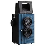 Blackbird Fly 35mm TLR Twin Lens Reflex Camera - Black with Blue Face